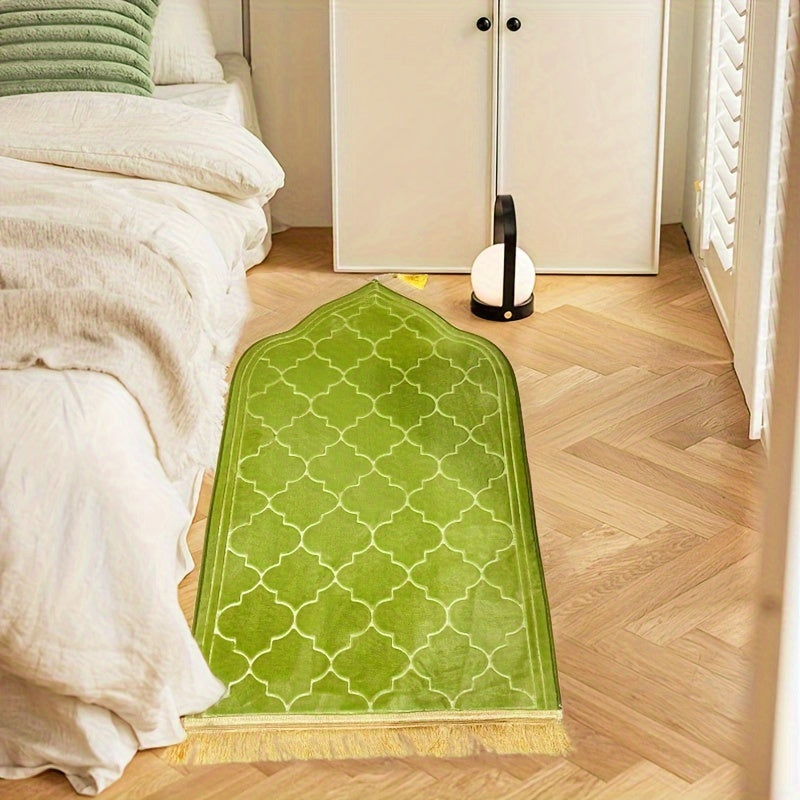 Мягкий толстый ковер с кисточками из нескользящего, впитывающего воду материала для гостиной и столовой, большой однотонный квадратный ковер