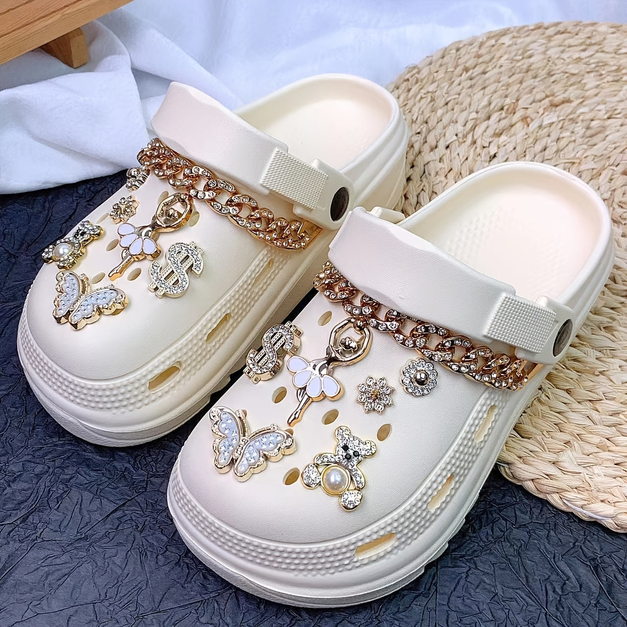 Women'S Casual EVA Mules Clogs Platform Slip-Ons Solid Color