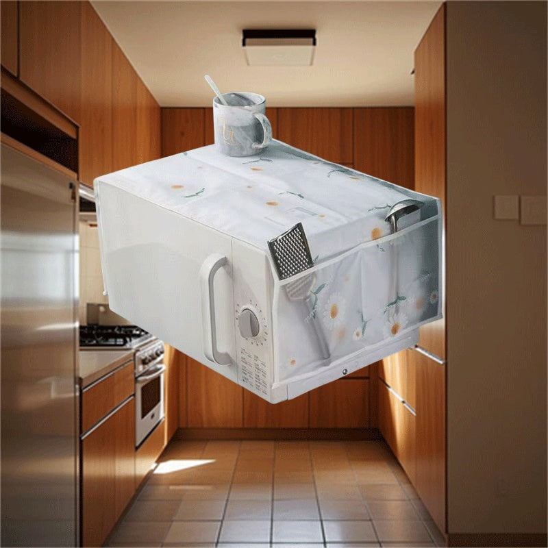 Funda duradera a prueba de polvo para refrigerador y electrodomésticos de cocina, blanca y verde, resistente a rayaduras, protector de muebles