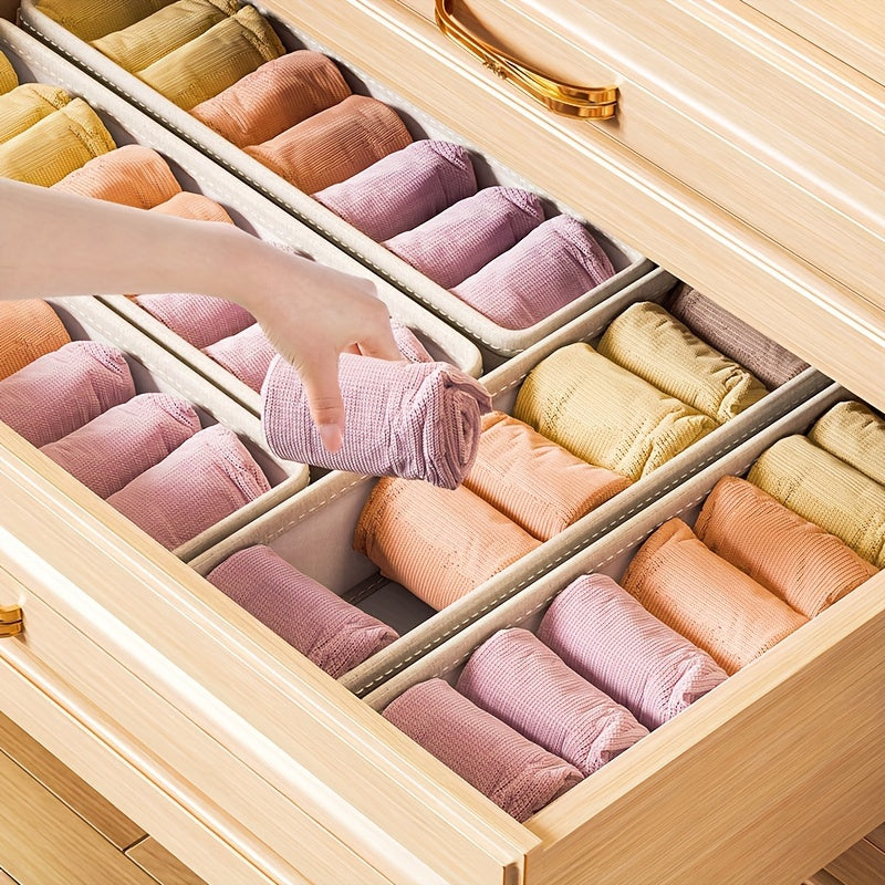 Foldable Storage Organizer for Socks Underwear Ties Belt Wardrobe Closet