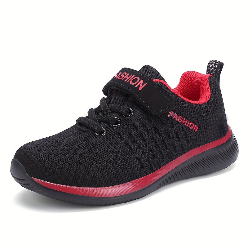 Boy's Low Top Woven Sneakers Casual Running Hiking Breathable Lightweight Non-Slip