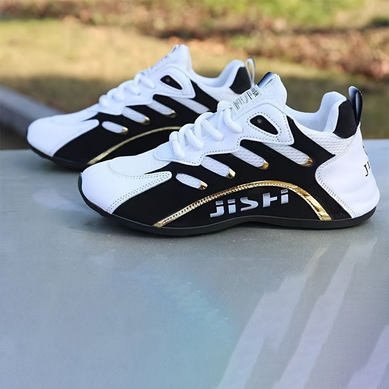 Erkaklar uchun yengil denim yugurish poyabzallari, sirpanmaydigan bog'ichli dizayn va aşınmaya chidamli sun'iy yuqori qismi bilan. EVA ichki qismi, tasodifiy ko'cha uslubi, bir rangli, piyoda yurish va ochiq havoda foydalanish uchun mos.