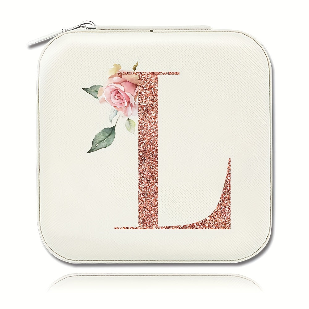 Шкатулка для хранения украшений для колец, ожерелий и гвоздиков, компактный дорожный органайзер