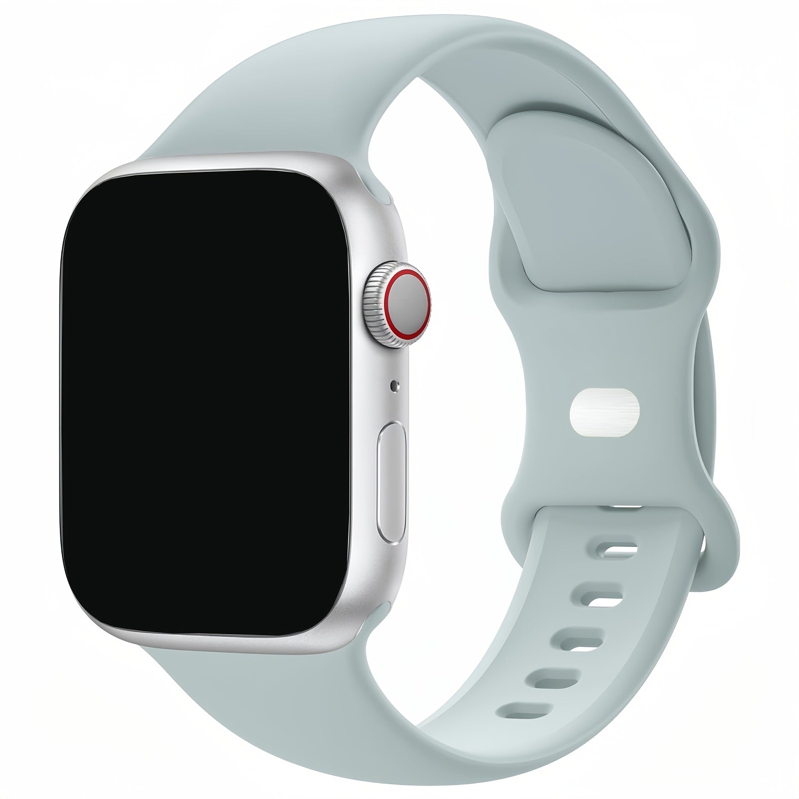 Silicone Waterproof Sweatproof Watch Band for Iwatch Series 9-1 38mm-49mm Butterfly Clasp Skin-Friendly