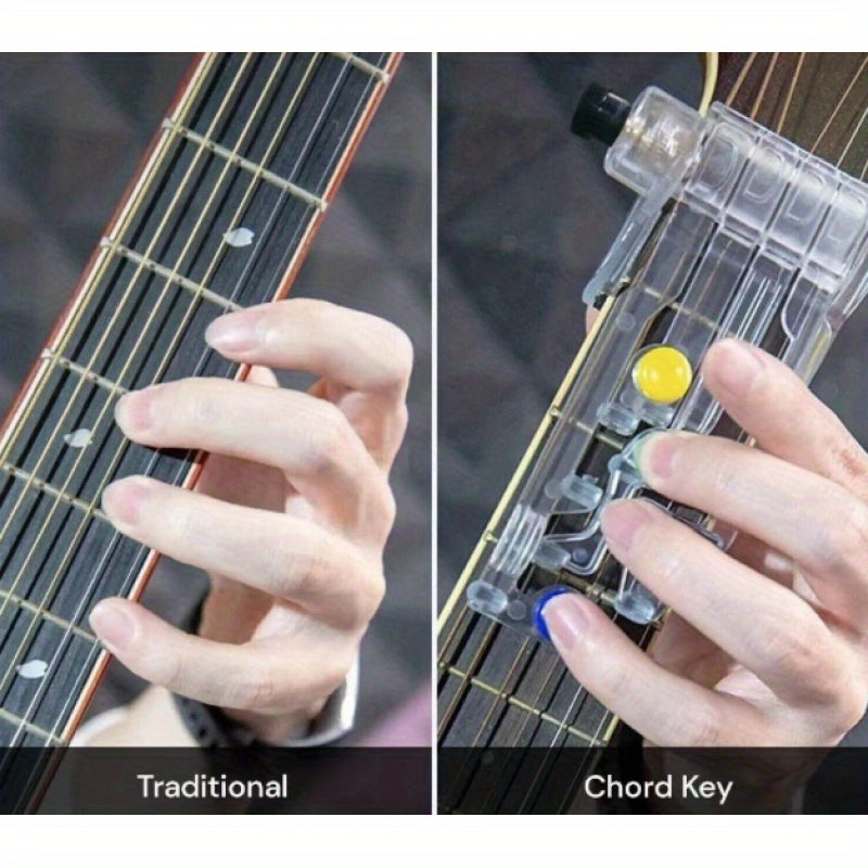 ABS Acrylic Guitar Finger Trainer for Beginners Transparent Hand Position Exercise Tool