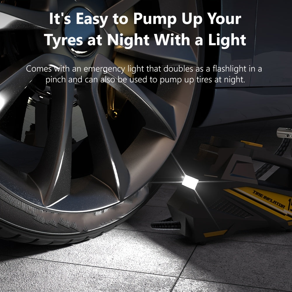 Portable Digital Tire Inflator Air Compressor Pump with LED Light 150 PSI