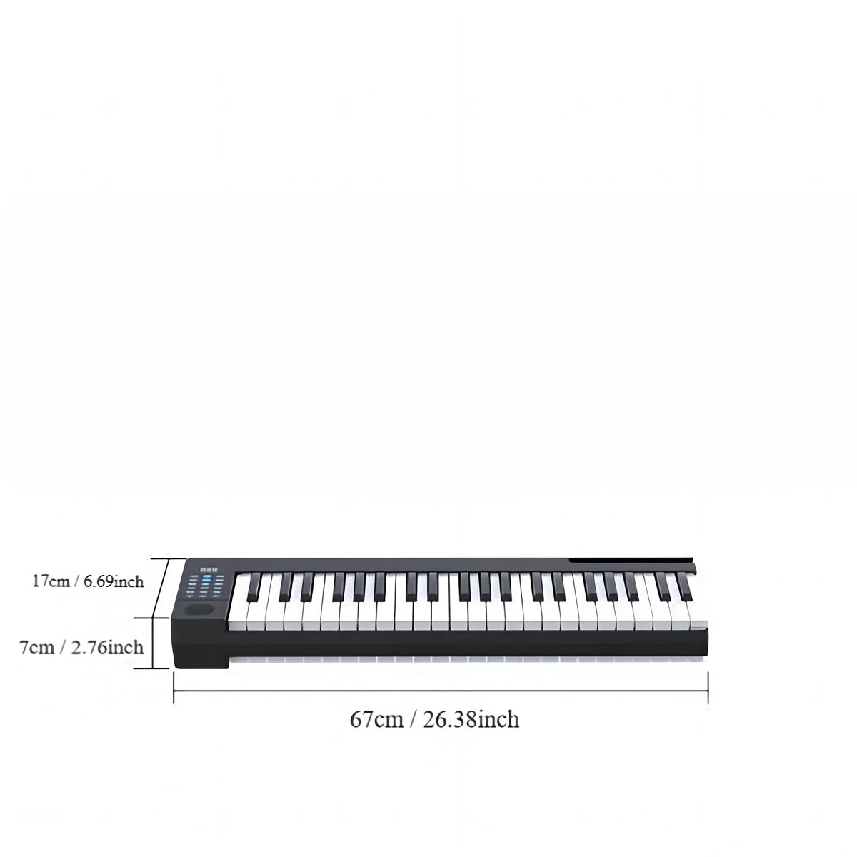88-Key Portable Electronic Keyboard with Real Piano Sound, 128 Rhythms, Foldable Design, Carrying Case