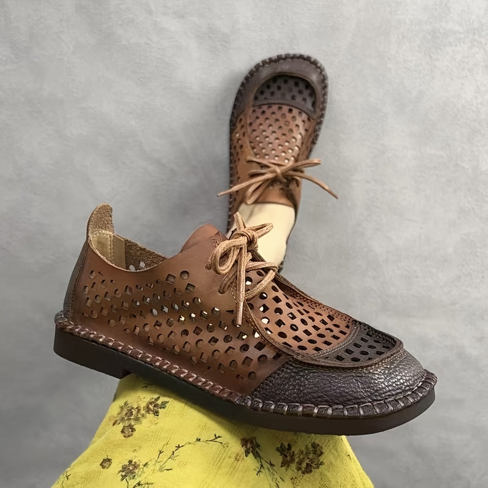 Zapatos vintage de mujer tipo Mary Jane con correa ajustable, transpirables, para todas las estaciones