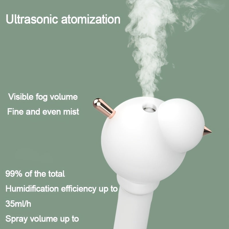 Портативный увлажнитель воздуха с регулируемой трубкой, питаемый через USB, с большим туманом