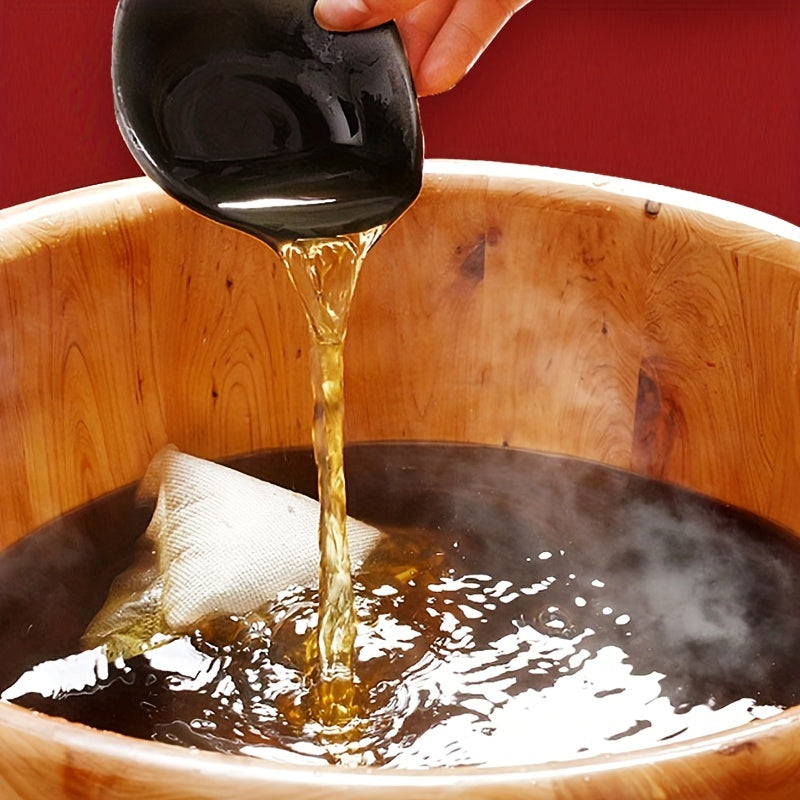 12 ta an'anaviy Xitoy o'tlaridan iborat 8 ta o'simlik oyoq cho'miladigan sumkalar, charchagan, sovuq oyoqlarni chuqur tozalash va dam olish uchun.