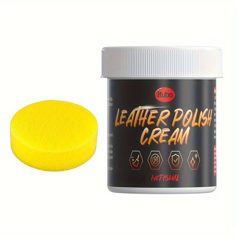 универсальный крем для полировки кожи для автомобильных сидений и обивки 150мл восстановитель