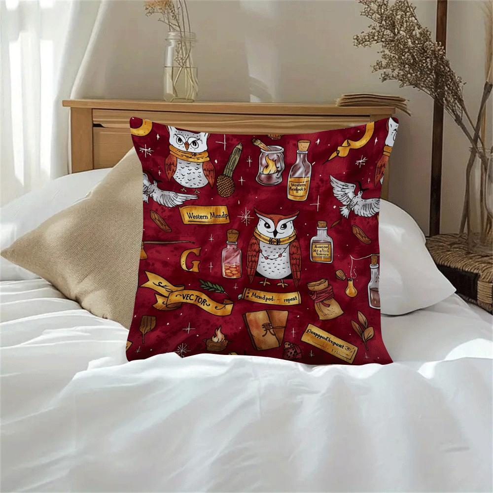 Elegant Gothic Magic Divination Yostiq Qopqog'i - Sizning Mehmonxona Divaniga yoki Ofis Stuliga Issiqlik va Usul Qo'shadi, O'lchami 45.01 sm (Yostiq kiritilmagan) - Rojdestvo Bezaklash uchun Ajoyib!