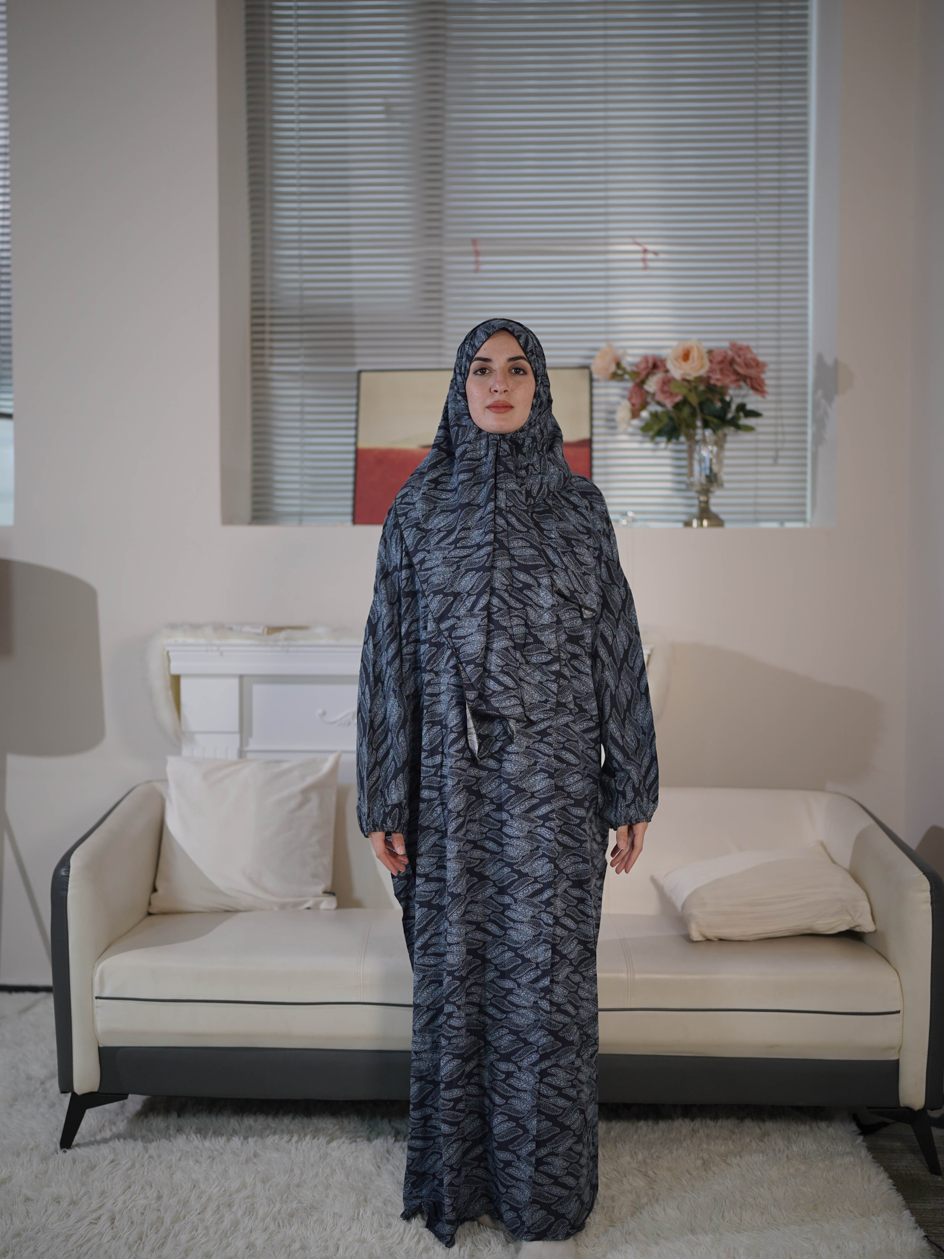 Plus Size Modest Maxi Dress Long Sleeve Hijab Women’s Clothing