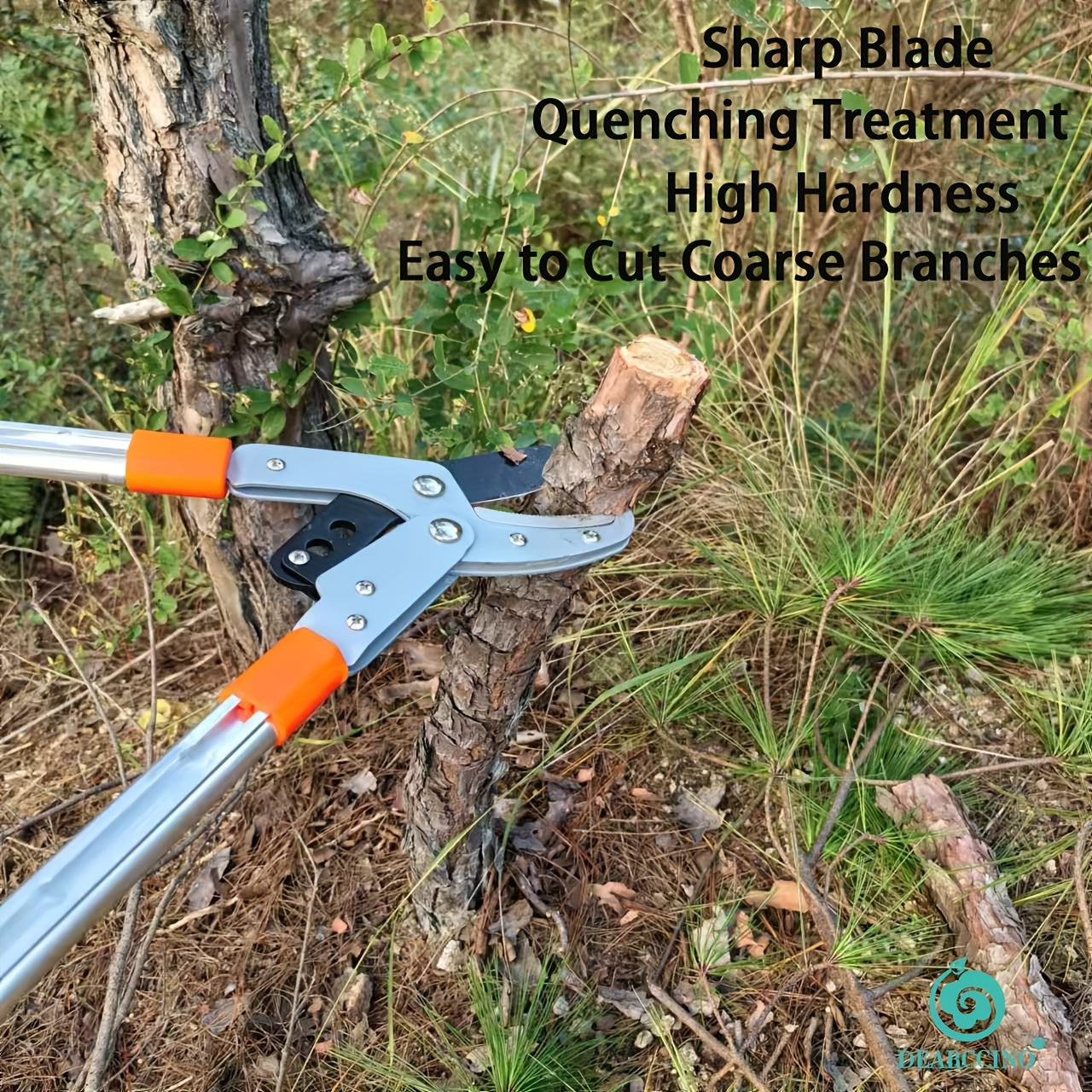 Tijeras de poda telescópicas para ramas altas y setos, hoja de acero aleado, mango ergonómico