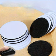 White Non-Slip Sofa Pad with 6cm Invisible Circular Adhesive for No-Mark Comfort