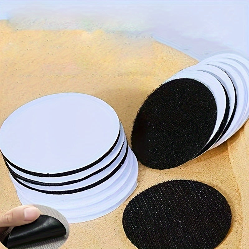 White Non-Slip Sofa Pad with 6cm Invisible Circular Adhesive for No-Mark Comfort