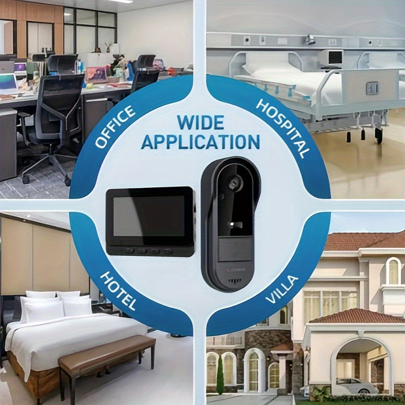 Oddiy va samarali aqlli video eshik qo'ng'irog'i to'plami, HD kamera, ichki monitor, tungi ko'rish, USB orqali zaryadlanadigan batareya, kuchli signal va uzoq muddatli batareya hayoti.