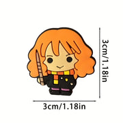 10Pcs PVC Shoe Decorations Flower Buckle Accessories for Damen Girls Fashion