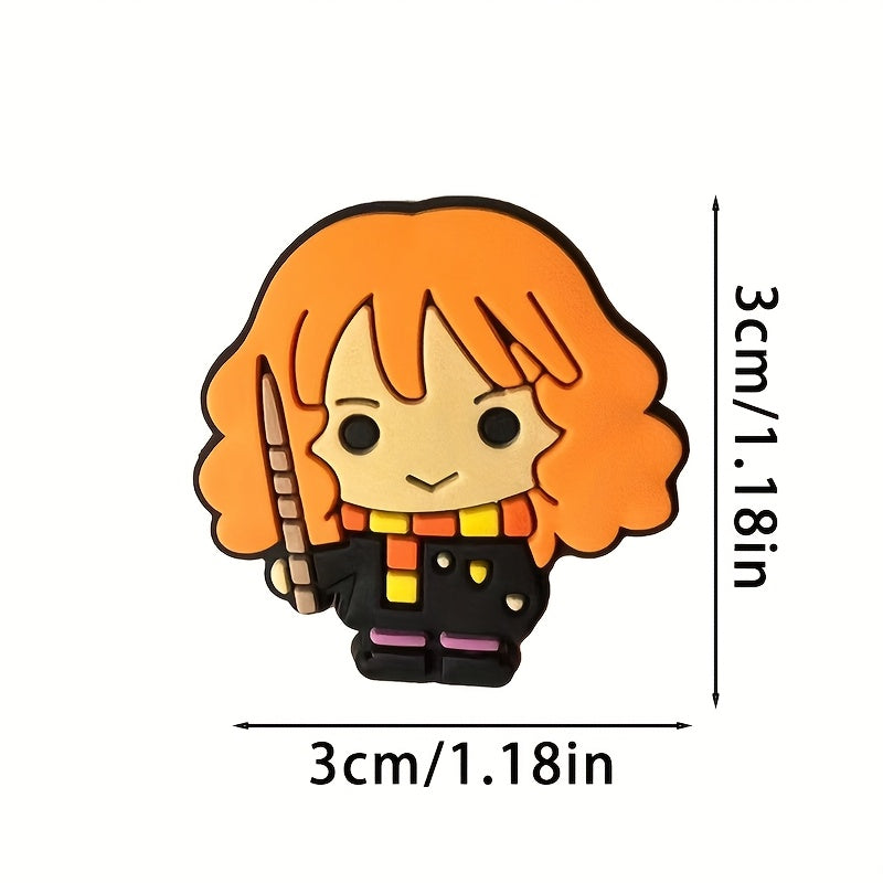 10Pcs PVC Shoe Decorations Flower Buckle Accessories for Damen Girls Fashion