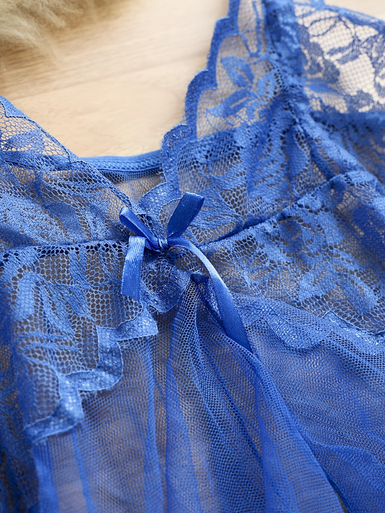 Women Mesh Lingerie Set with Suspender Sleep Dress