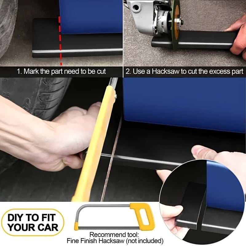 Универсальные расширения боковых порогов автомобиля 219.96см, легкая установка, улучшение внешнего вида