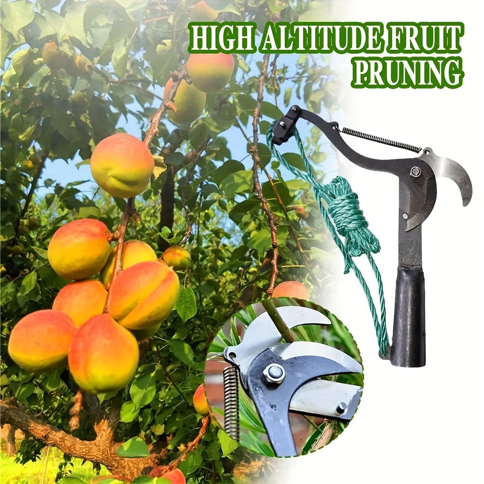 High Aerial Extension Pruner with Cord for Branch Cutting and Fruit Picking