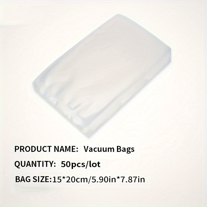 Pack of 50 Food Storage Vacuum Sealer Bags for Kitchen and Dining
