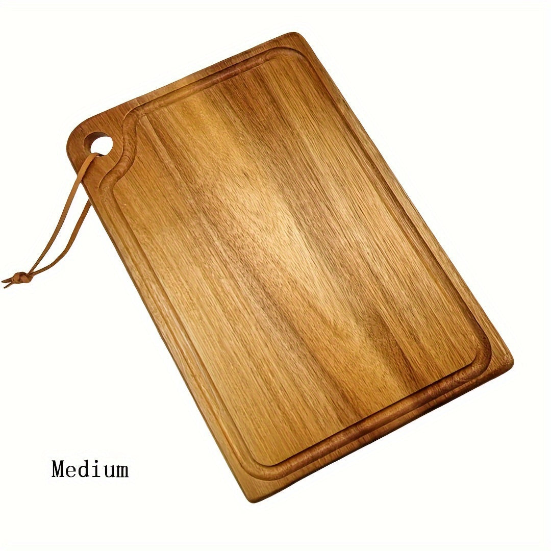 Premium Wooden Cutting Board for Meat Cheese Bread Vegetables Kitchen Accessory