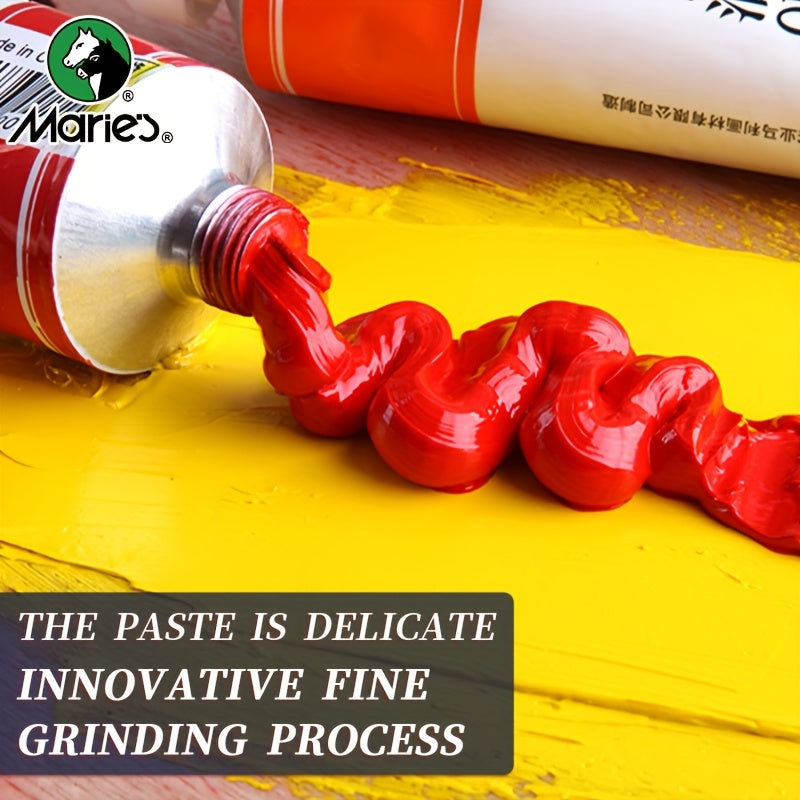 Oil Paint Set 5 Pieces 1.7 Fl Oz Vibrant Colors Professional Quality