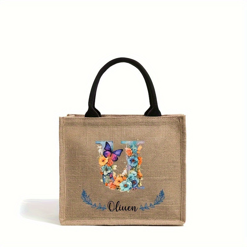 Personalized Bridesmaid Tote Bag for Weddings and Parties Lightweight Polyester Handbag