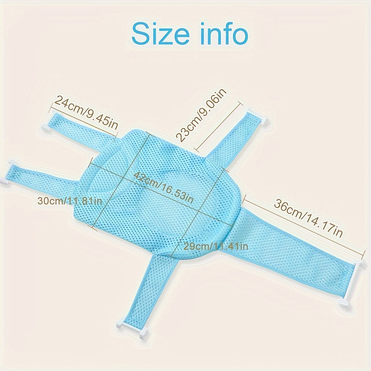 Bath Net with Non-Slip Mat for Bathtub Floating Bath Support