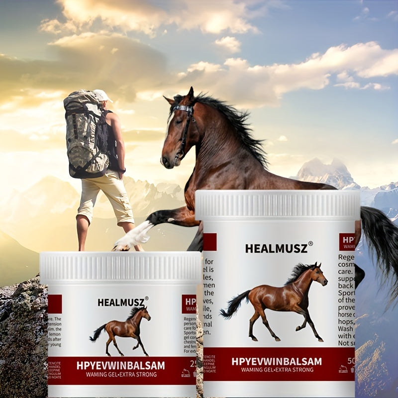 Гель для снятия мышечной боли у лошадей 16,9 унций Разогревающий массажный гель с каштаном, с салициловой кислотой и натуральными экстрактами