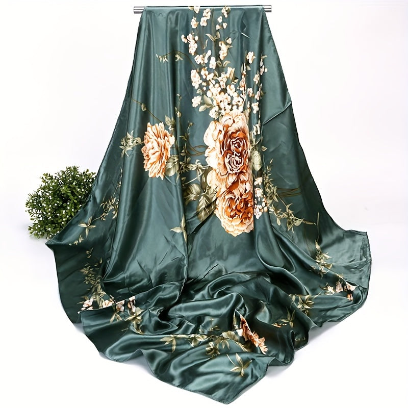 Chal de protector solar transpirable, ligero, de seda sintética, bufanda para cuello para protección solar