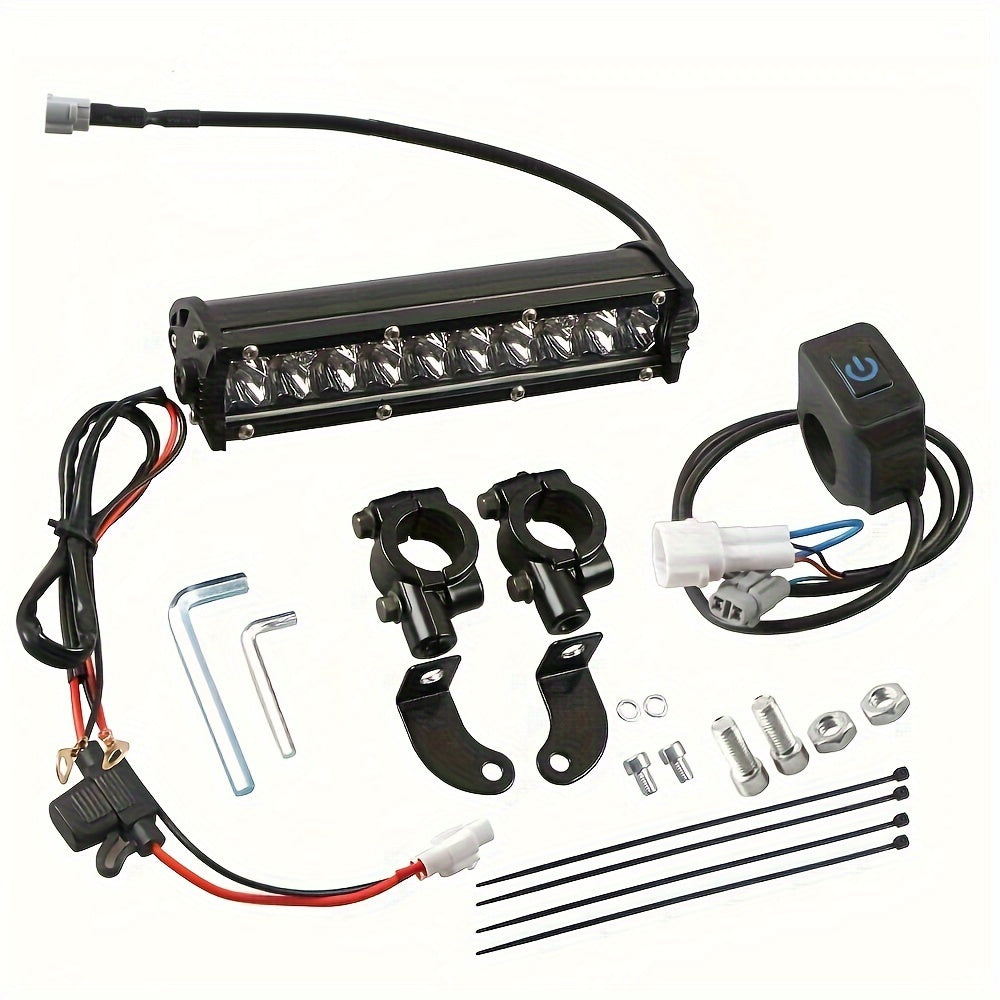 60W LED Light Switch Light Bar Kit with Wiring Harness for Dirt Bikes