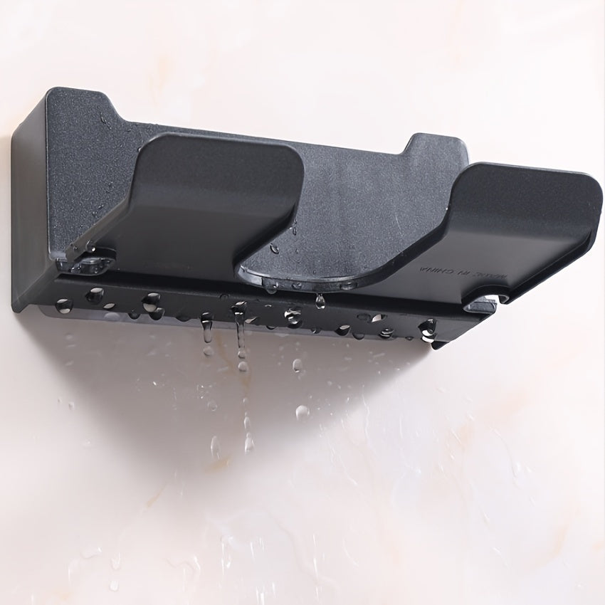 Qora plastmassa soch quritgichni tashkil etuvchi, hammom uchun ko‘p bo‘limli saqlash uchun