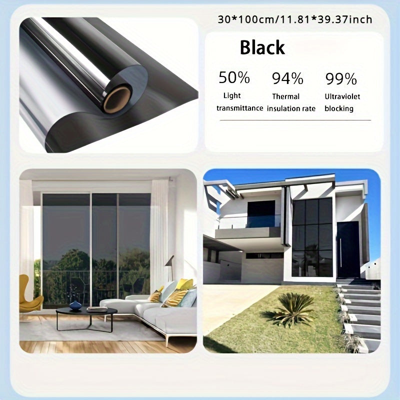 Privacy Window Film Roll UV Protection Heat Control Anti-Spying Car Office Home