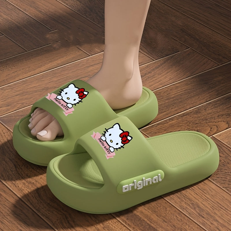 Girls Soft Foam Open-Toe Home Slippers with Non-Slip Sole