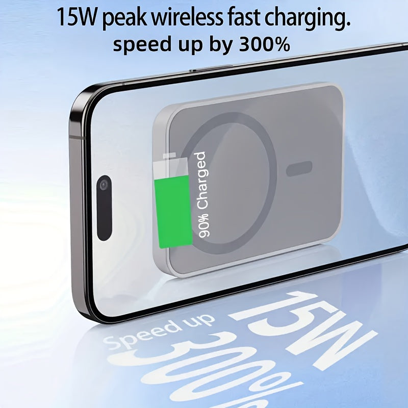 Magnitli simsiz avtomobil uchun quvvatlagich tutqich 15W tez quvvatlantirish sozlanadigan USB Type-C