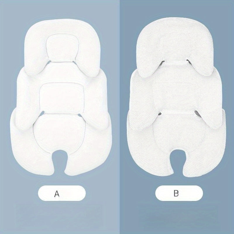 Baby Stroller Cushion Set with Safety Seat Inner Protector and Double-Sided Waist Cushion