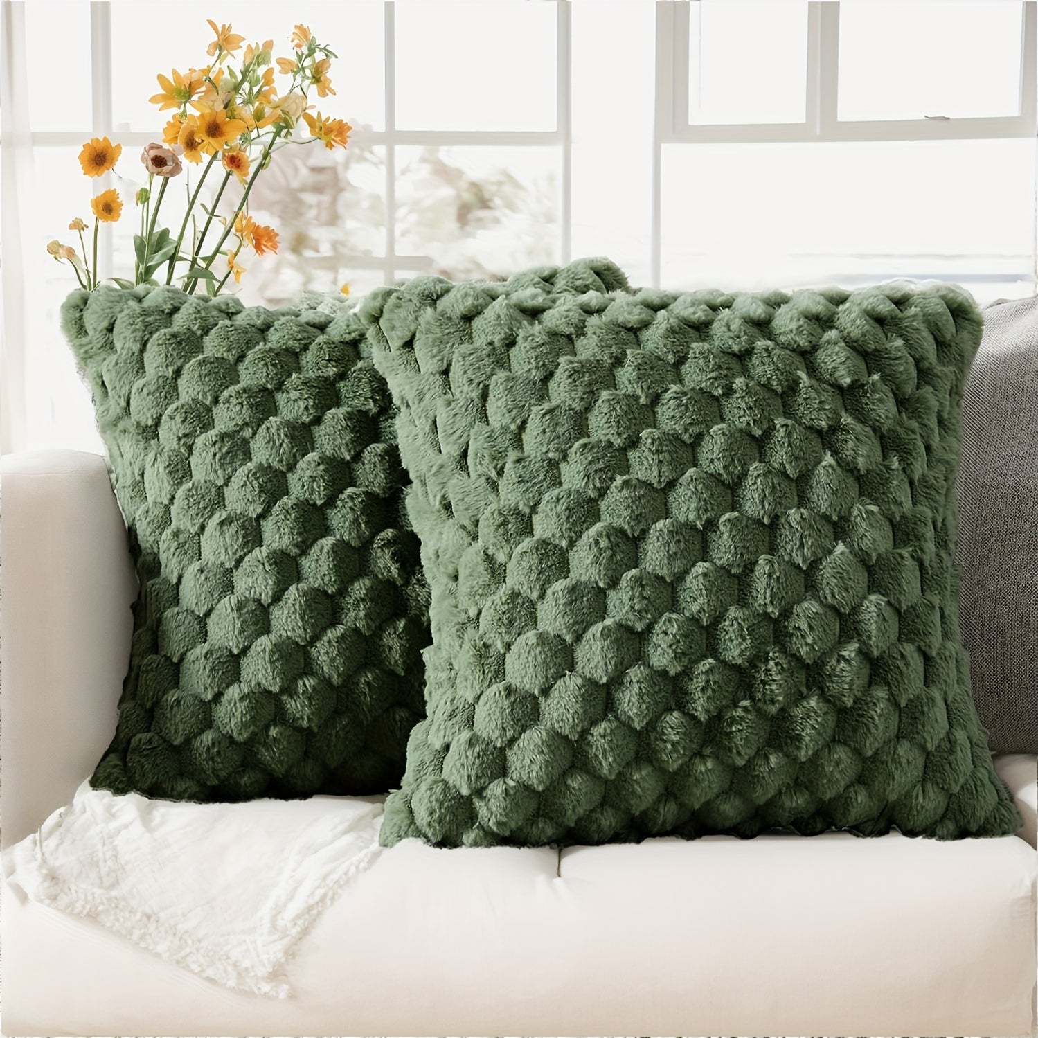 Dekorativ yostiq qopqog'i bej rangli geometrik 12x20 18x18 dyuymli divan, kreslo, yotoqxona uchun