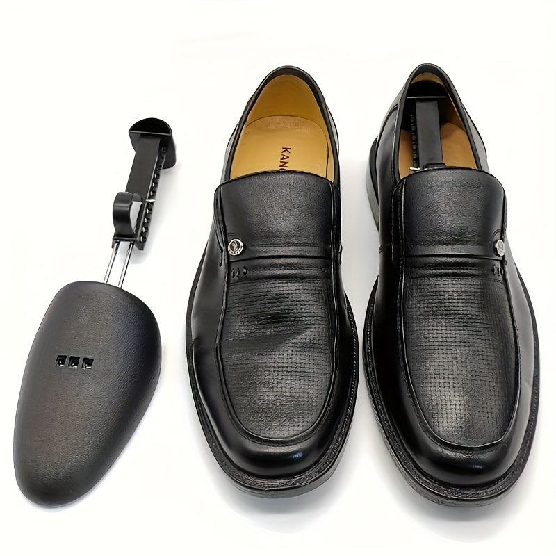 2pcs Unisex Plastic Shoe Stretchers with Metal Hooks Black Boot Accessories