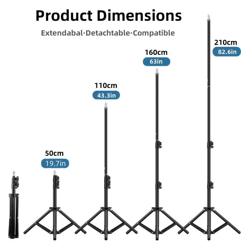 63-Inch Heavy Duty Carbon Steel Tripod Stand for Softbox, Video Flash, Reflector and Lighting Background