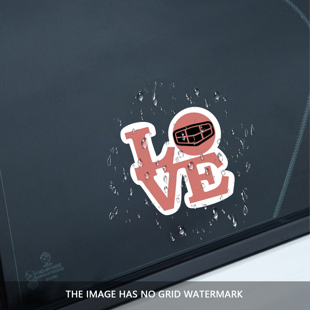 2Pcs Matte Finish Vinyl Car Logo Bumper Stickers Self-Adhesive Decals