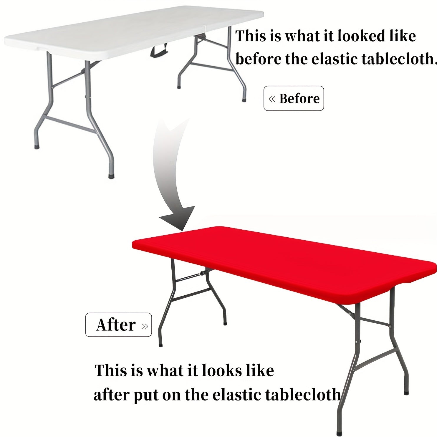 Rectangular Polyester Table Cover for Events, Washable and Versatile