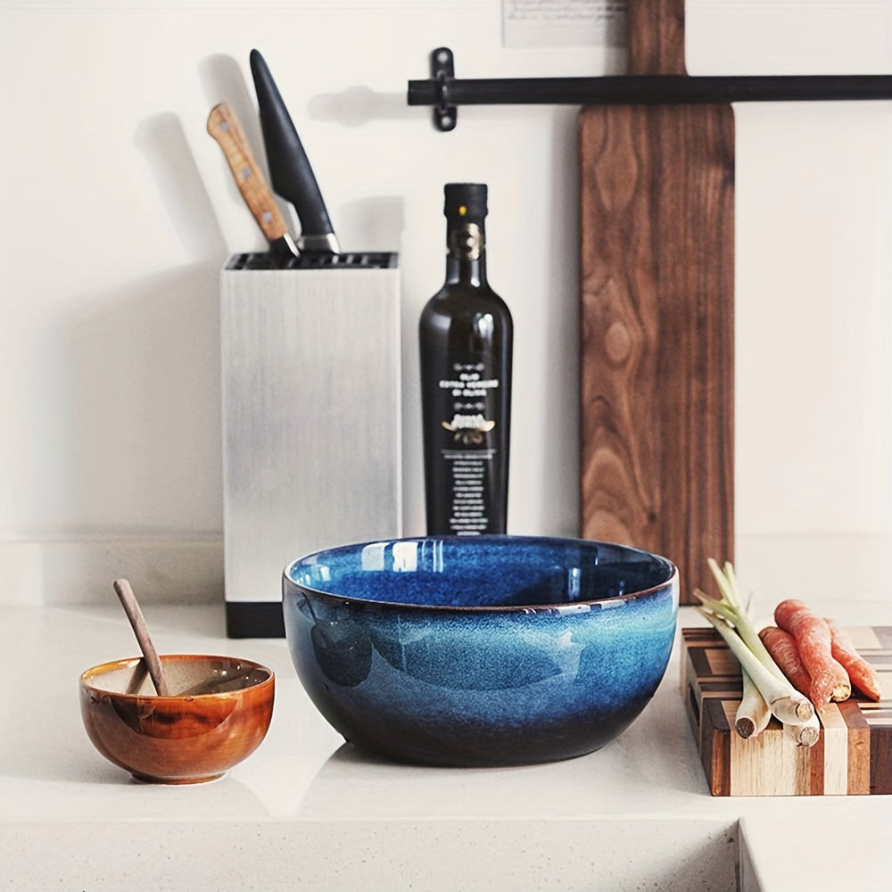 Large Ceramic Bowl for Soup Salad Ramen Kitchen Tableware Durable