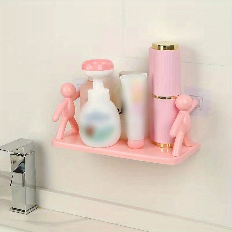 Small Wall-Mounted Floating Shelf for Bathroom and Kitchen Storage