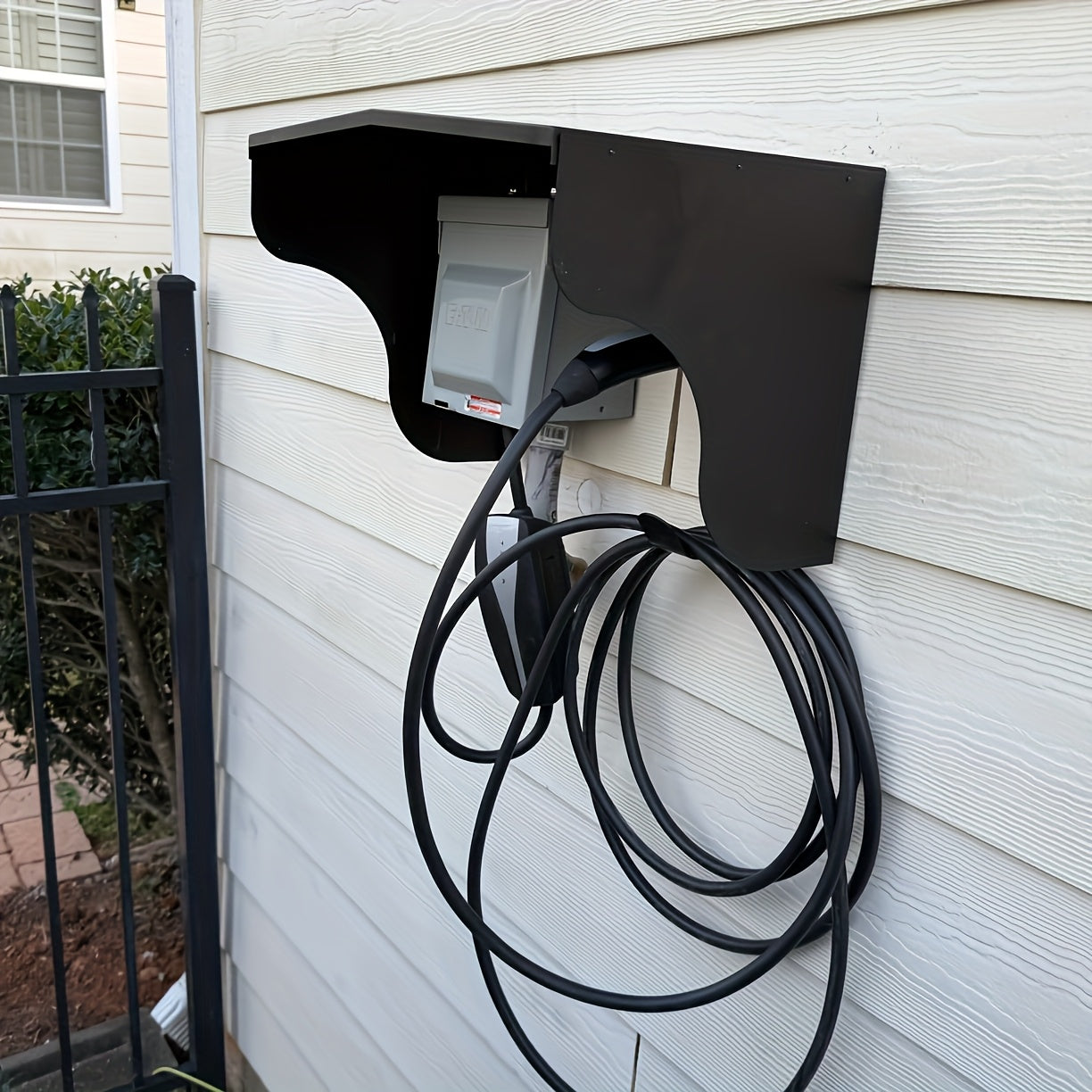 Electric Vehicle Charging Station Cover Stainless Steel Weatherproof Garage Parking
