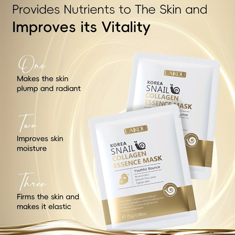 Unisex Korean Snail Revitalizing Skincare Set 5 or 10 Pieces Moisturizing Glycerin Free