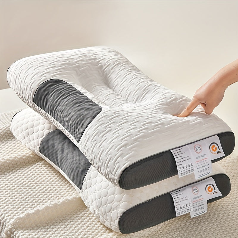 Set of 2 Maternity Pillows with Knitted Cover for Sleeping Neck Support Breathable Polyester Filling