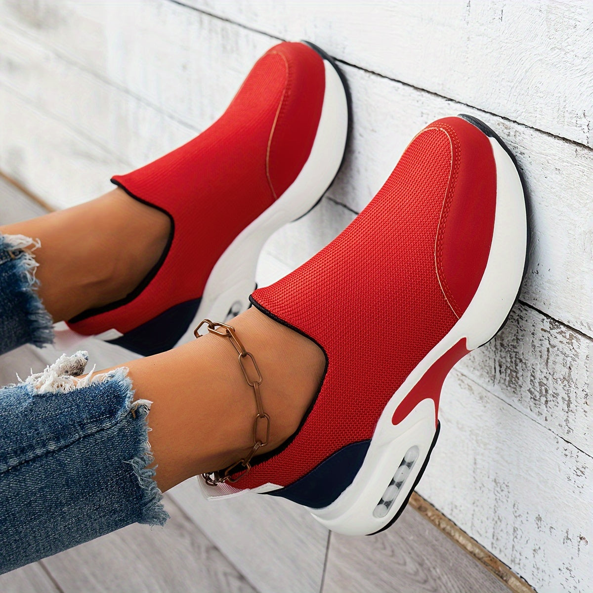 Zapatillas de running transpirables para mujer con suela de PU antideslizante